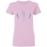 Bible Verses Ladies' 5.3 oz. T-Shirt - "Psalms 61:2" Design 10 - Meditate Healing Christian Store