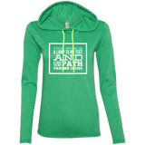 Bible Verse Ladies' Long Sleeve T-Shirt Hoodie - "Psalm 119:105" Design 13 (White Font) - Meditate Healing Christian Store