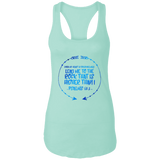 Bible Verses Ladies Ideal Racerback Tank - "Psalm 61:2" Design 8 - Meditate Healing Christian Store