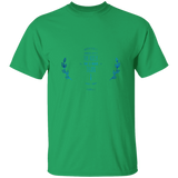 Bible Verse Men 5.3 oz. T-Shirt - "Psalm 61:2" Design 10 - Meditate Healing Christian Store