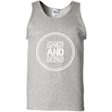 Bible Verse Men 100% Cotton Tank Top - "Psalm 119:105" Design 8 (White Font) - Meditate Healing Christian Store