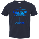 Bible Verse Toddler Jersey T-Shirt - "Psalms 61:2" Design 1 - Meditate Healing Christian Store