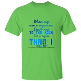 Bible Verse Men 5.3 oz. T-Shirt - "Psalm 61:2" Design 6 - Meditate Healing Christian Store