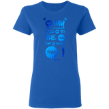 Bible Verses Ladies' 5.3 oz. T-Shirt - "Psalm 61:2" Design 9 - Meditate Healing Christian Store