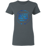 Bible Verses Ladies' 5.3 oz. T-Shirt - "Psalm 61:2" Design 8 - Meditate Healing Christian Store