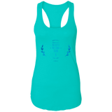 Bible Verses Ladies Ideal Racerback Tank - "Psalm 61:2" Design 10 - Meditate Healing Christian Store