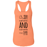 MeditateHealing.com | Bible Verses Ladies Ideal Racerback Tank