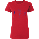 Bible Verses Ladies' 5.3 oz. T-Shirt - "Psalms 61:2" Design 10 - Meditate Healing Christian Store
