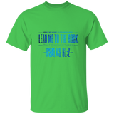 Bible Verse Men 5.3 oz. T-Shirt - "Psalm 61:2" Design 4 - Meditate Healing Christian Store
