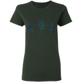 Bible Verses Ladies' 5.3 oz. T-Shirt - "Psalms 61:2" Design 10 - Meditate Healing Christian Store