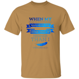 Bible Verse Men 5.3 oz. T-Shirt - "Psalm 61:2" Design 13 - Meditate Healing Christian Store
