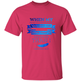 Bible Verse Men 5.3 oz. T-Shirt - "Psalm 61:2" Design 13 - Meditate Healing Christian Store