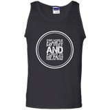 Bible Verse Men 100% Cotton Tank Top - "Psalm 119:105" Design 8 (White Font) - Meditate Healing Christian Store