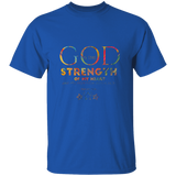 Bible Verse Men 5.3 oz. T-Shirt - "Psalm 73:26" Design 17 - Meditate Healing Christian Store