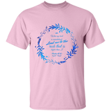 Bible Verse Men 5.3 oz. T-Shirt - "Psalm 61:2" Design 19 - Meditate Healing Christian Store