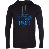 Bible Verse Men Long Sleeve T-Shirt Hoodie - "Psalm 61:2" Design 11 - Meditate Healing Christian Store