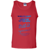 Bible Verse Men 100% Cotton Tank Top - "Psalm 61:2" Design 18 - Meditate Healing Christian Store