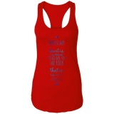 Bible Verses Ladies Ideal Racerback Tank - "Psalm 61:2" Design 3 - Meditate Healing Christian Store