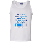 Bible Verse Men 100% Cotton Tank Top - "Psalm 61:2" Design 6 - Meditate Healing Christian Store