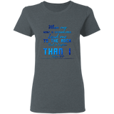 Bible Verses Ladies' 5.3 oz. T-Shirt - "Psalm 61:2" Design 6 - Meditate Healing Christian Store