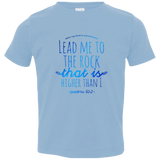 Bible Verse Toddler Jersey T-Shirt - "Psalms 61:2" Design 7 - Meditate Healing Christian Store