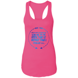 Bible Verses Ladies Ideal Racerback Tank - "Psalm 61:2" Design 8 - Meditate Healing Christian Store