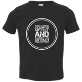 Bible Verse Toddler Jersey T-Shirt - "Psalm 119:105" Design 8 (White Font) - Meditate Healing Christian Store