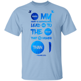 Bible Verse Men 5.3 oz. T-Shirt - "Psalm 61:2" Design 9 - Meditate Healing Christian Store