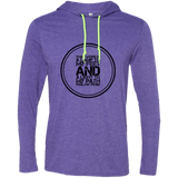 Bible Verse Men Long Sleeve T-Shirt Hoodie - "Psalm 119:105" Design 8 (Black Font) - Meditate Healing Christian Store