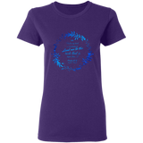 Bible Verses Ladies' 5.3 oz. T-Shirt - "Psalm 61:2" Design 19 - Meditate Healing Christian Store