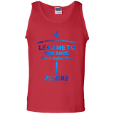 Bible Verse Men 100% Cotton Tank Top - "Psalm 61:2" Design 1 - Meditate Healing Christian Store