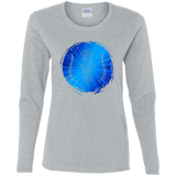 Bible Verse Ladies' Cotton Long Sleeve T-Shirt - "Psalm 61:2" Design 16 - Meditate Healing Christian Store