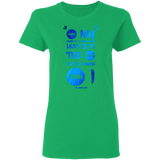Bible Verses Ladies' 5.3 oz. T-Shirt - "Psalm 61:2" Design 9 - Meditate Healing Christian Store