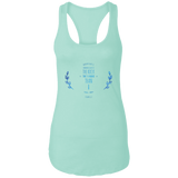 Bible Verses Ladies Ideal Racerback Tank - "Psalm 61:2" Design 10 - Meditate Healing Christian Store