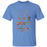 Bible Verse Men 5.3 oz. T-Shirt - "Psalm 73:26" Design 15 - Meditate Healing Christian Store