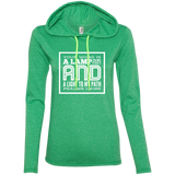 Bible Verse Ladies' Long Sleeve T-Shirt Hoodie - "Psalm 119:105" Design 12 (White Font) - Meditate Healing Christian Store