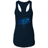 Bible Verses Ladies Ideal Racerback Tank - "Psalm 61:2" Design 12 - Meditate Healing Christian Store