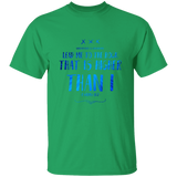 Bible Verse Men 5.3 oz. T-Shirt - "Psalm 61:2" Design 11 - Meditate Healing Christian Store