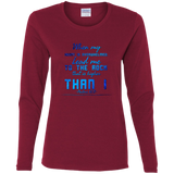 MeditateHealing.com | Bible Verse Ladies' Cotton Long Sleeve T-Shirt