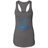 Bible Verses Ladies Ideal Racerback Tank - "Psalm 61:2" Design 7 - Meditate Healing Christian Store