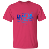 Bible Verse Men 5.3 oz. T-Shirt - "Psalm 61:2" Design 12 - Meditate Healing Christian Store