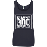 MeditateHealing.com | Bible Verse Ladies' 100% Ringspun Cotton Tank Top