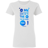 Bible Verses Ladies' 5.3 oz. T-Shirt - "Psalm 61:2" Design 9 - Meditate Healing Christian Store