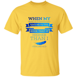 Bible Verse Men 5.3 oz. T-Shirt - "Psalm 61:2" Design 13 - Meditate Healing Christian Store