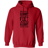Bible Verse Men G185 Pullover Hoodie 8 oz. - Your Word Is Light To My Path ~Psalm 119:105~ Design 4
