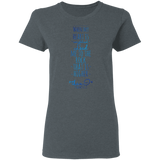 Bible Verses Ladies' 5.3 oz. T-Shirt - "Psalm 61:2" Design 2 - Meditate Healing Christian Store