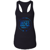 Bible Verses Ladies Ideal Racerback Tank - "Psalm 61:2" Design 8 - Meditate Healing Christian Store