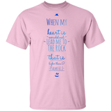 Bible Verse Men 5.3 oz. T-Shirt - "Psalm 61:2" Design 3 - Meditate Healing Christian Store