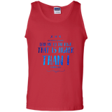 Bible Verse Men 100% Cotton Tank Top - "Psalm 61:2" Design 11 - Meditate Healing Christian Store