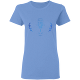 Bible Verses Ladies' 5.3 oz. T-Shirt - "Psalms 61:2" Design 10 - Meditate Healing Christian Store